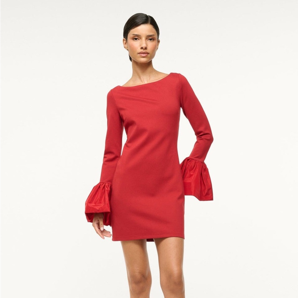 Staud Hawthorne Dress in Red